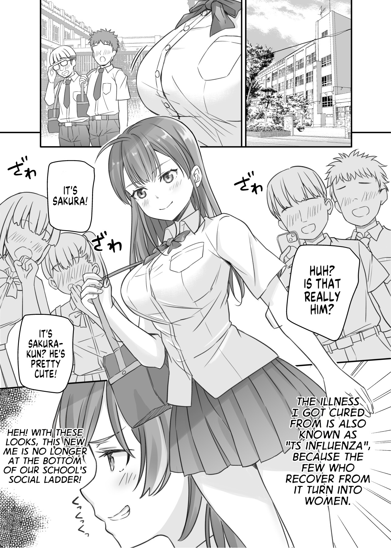 Hentai Manga Comic-The Loser Me Got Turned Into a Girl, so I Tried Having Degenerate Sex-Read-4